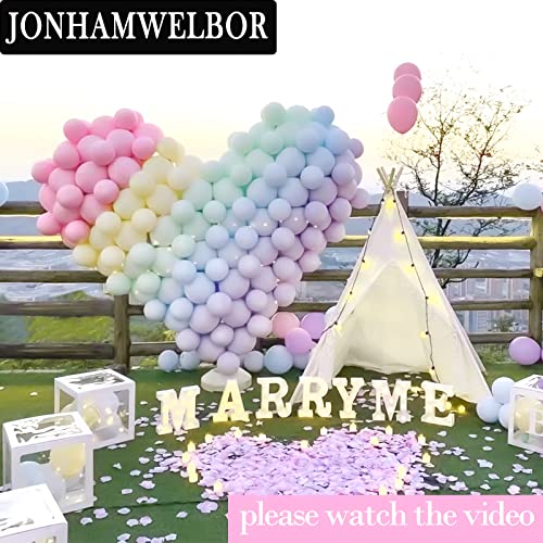 Image of Jonhamwelbor Pink Balloons 12 Inch 100 Pack Light Pastel Pink Latex Party Balloons Wedding Girl Sweet Birthday Bride Baby Shower Party Decorations