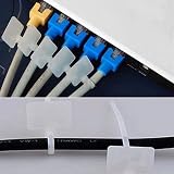 Nylon-Kabel-Etikettenbinder, 100 Stück, für permanente Drahtmarkierung in Automatisierungspaneelen, Beleuchtungskörpern und Haushaltsgeräten