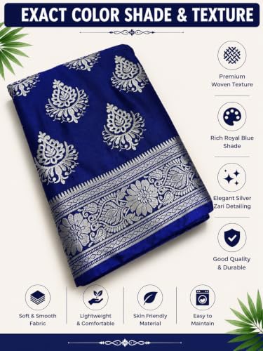 Image of Women's Glory Banarasi Satin Silk With Embroidered Design.