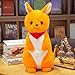 WENYING 45/60 cm Bella Canguro Giocattoli di Peluche del Fumetto Farcito Morbido Animale Bambole Canguro Giocattoli per I Bambini Bambini Regalo di Compleanno Arancione 45 cm