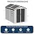 CDCASA 8x6x7 FT Resin Storage Shed, Waterproof Large Outdoor Shed with Floor & Lockable Door & Window & Vents, Plastic Tool Shed for Backyard, Patio, Poolside, Gray