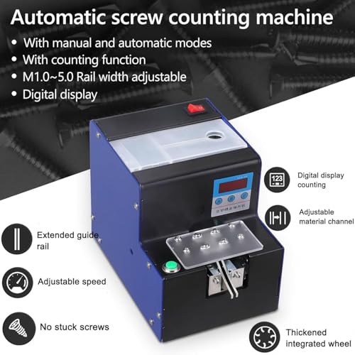 Máquina automática de conteo de tornillos con alimentador de alta velocidad para montaje y embalaje industrial