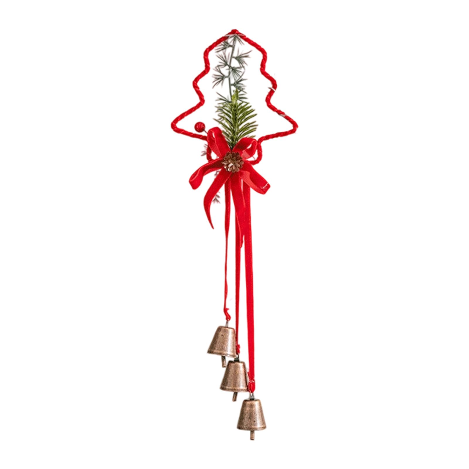 Xinsheinelry Various Season Iron Bells Ornament for Indoor Outdoors Decorating Sturdy Construction and Quick Setups Feature Sustainable Festival Iron Bells