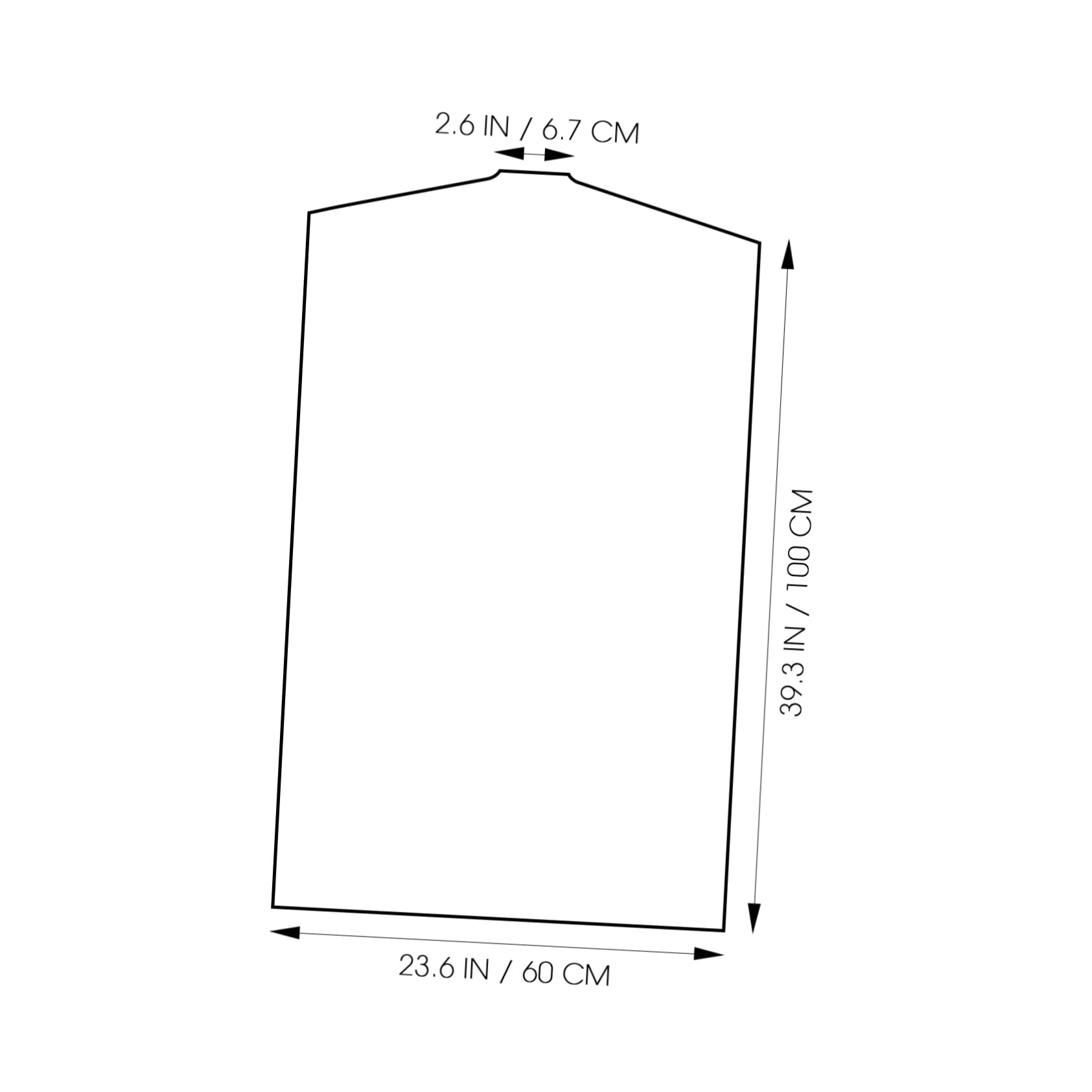 Hemoton 50pcs Clear Plastic Garment Bags for Clothes Storage Dust for Suits Coats Washable Reusable Clothing for Home Hotel and Shop Use