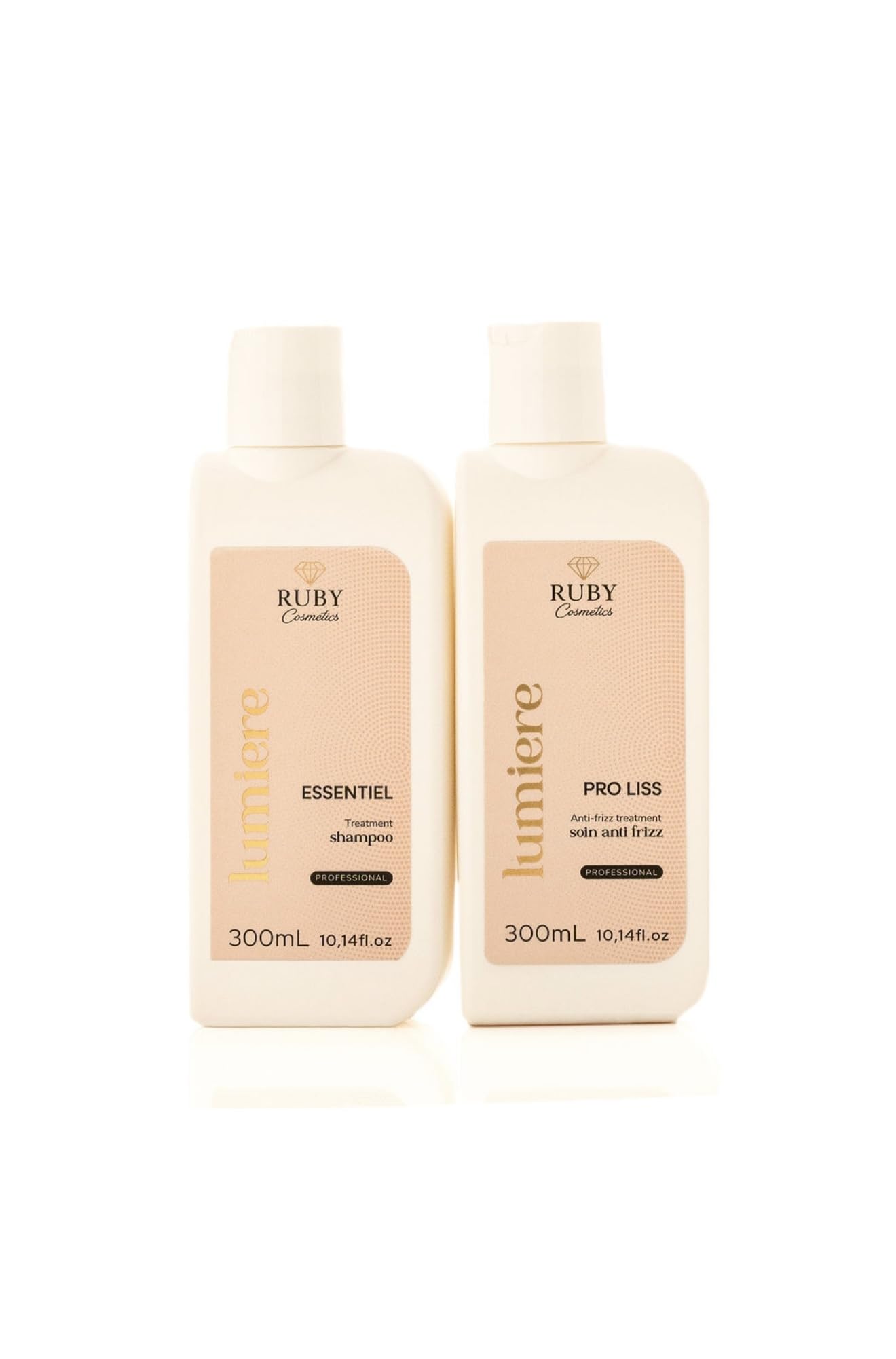 Pro Liss - Trattamento anti-frizzante leggero, trattamento lisciante professionale, senza formalina, 300 ml, con oli di Argan e oliva, acido ialuronico, per capelli indisciplinati (300 ml)
