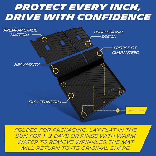 Image of Michelin Vehicle Mats, All-Weather TPE Custom Fit Liner for 2021-2026 Ford Bronco 4-Door (3 Piece), Premier