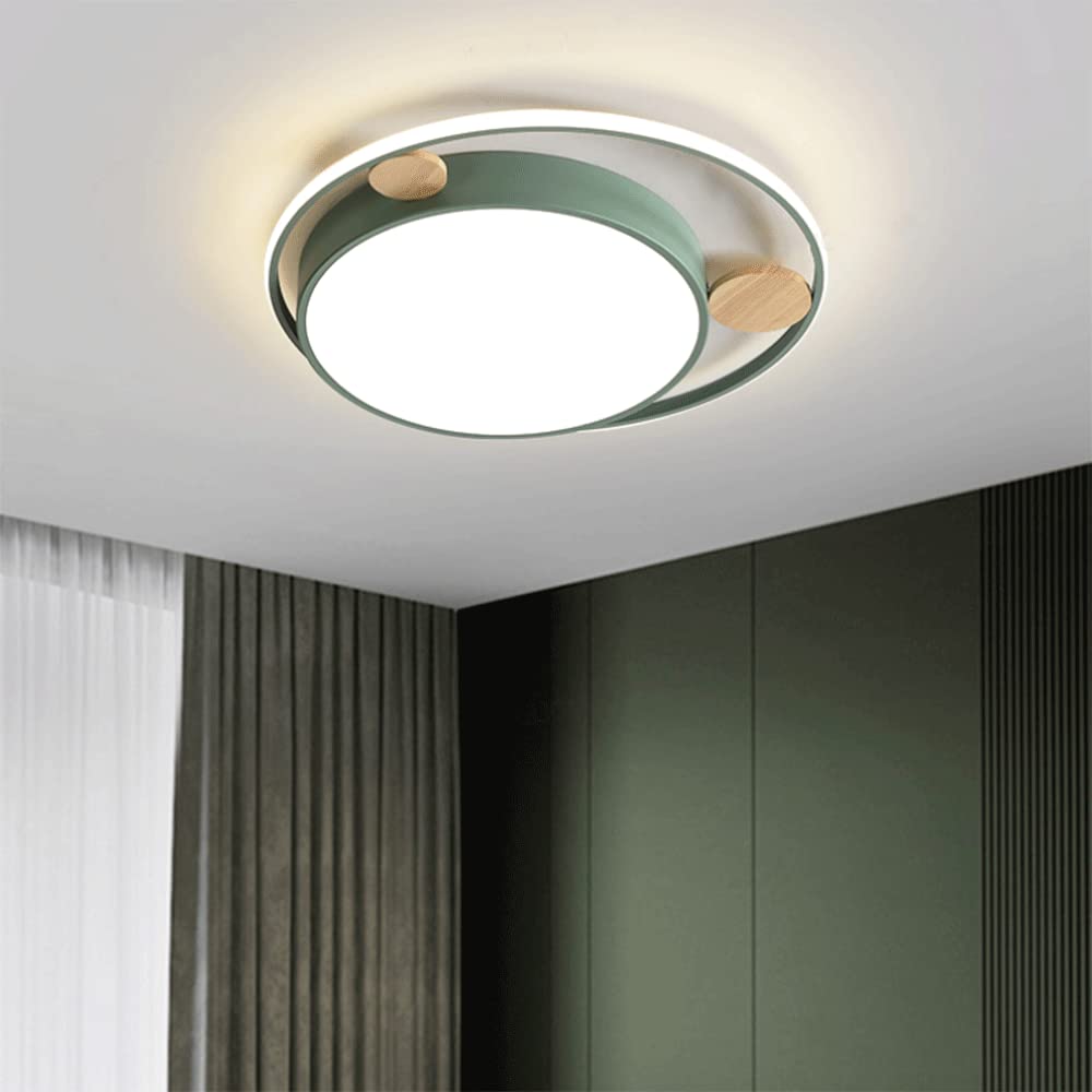 RCIDOS Lámpara Techo Sencilla Personalizada Luces Industriales del Panel del Macarrón 3 Luces Planas Superbrillantes Regulables. Accesorio Empotrado con Ahorro De Energía para Cocina, Dormitorio