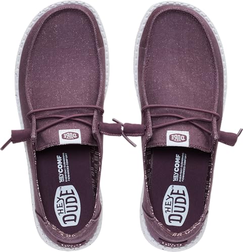 Image of HEYDUDE Women's Wendy Stretch Canvas Slip On Shoes | Easy On Loafer