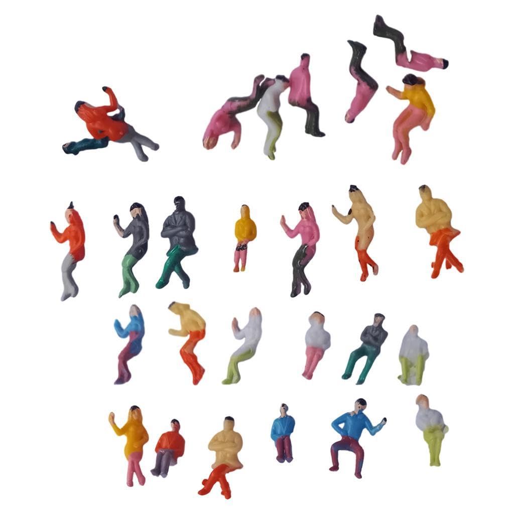 100pcs Painted Model Train Seated People Passengers Figures 1:75-1:200 1:75|Toys & Hobbies | Model Railroads & Trains | HO Scale |100 Pieces People Figures-image-45