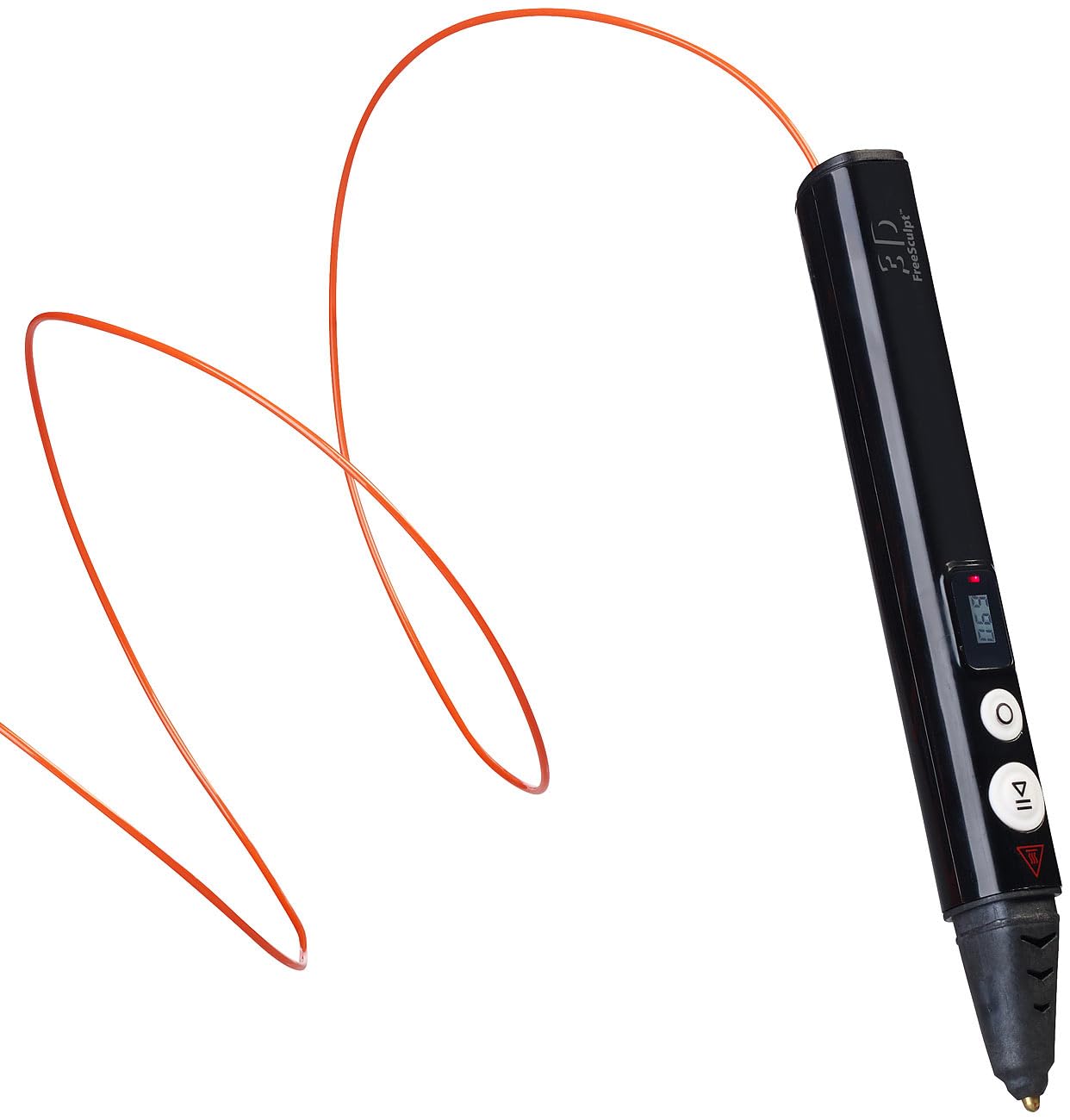 PEARL FreeSculpt 3D Drucker Stift: Kompakter 3D-Stift, USB-C-Stromversorgung, 20 Bunte PLA-Filamente (Druckerstift, 3D Stifte Bilder, Kugelschreiber)