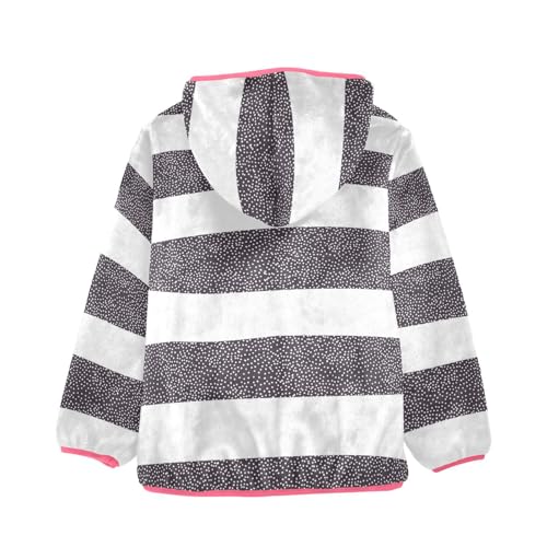 GuoChe Modern Stripes Sherpa Coat2