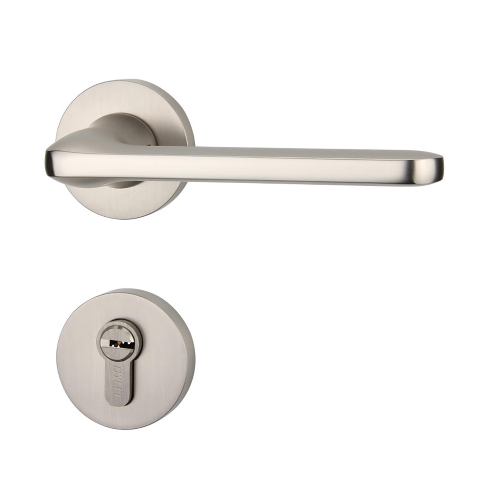 Aepqbgqj One Color Black Lever Door Lock Silent, Magnetic, Mechanical
