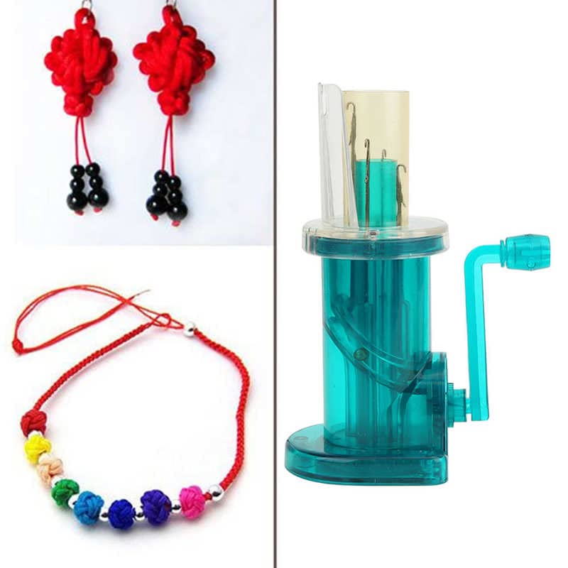 DIY Hand Operated Knitting Machine Spool Knitter Sweater Bracelet Weave Sewing Tool sewing supplies