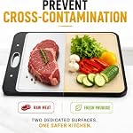Xlreight Double Sided Cutting Board, 304 Stainless Steel Cutting Board, Knife Friendly Metal Board, Dishwasher Safe, Non-Slip for Meat & Vegetables
