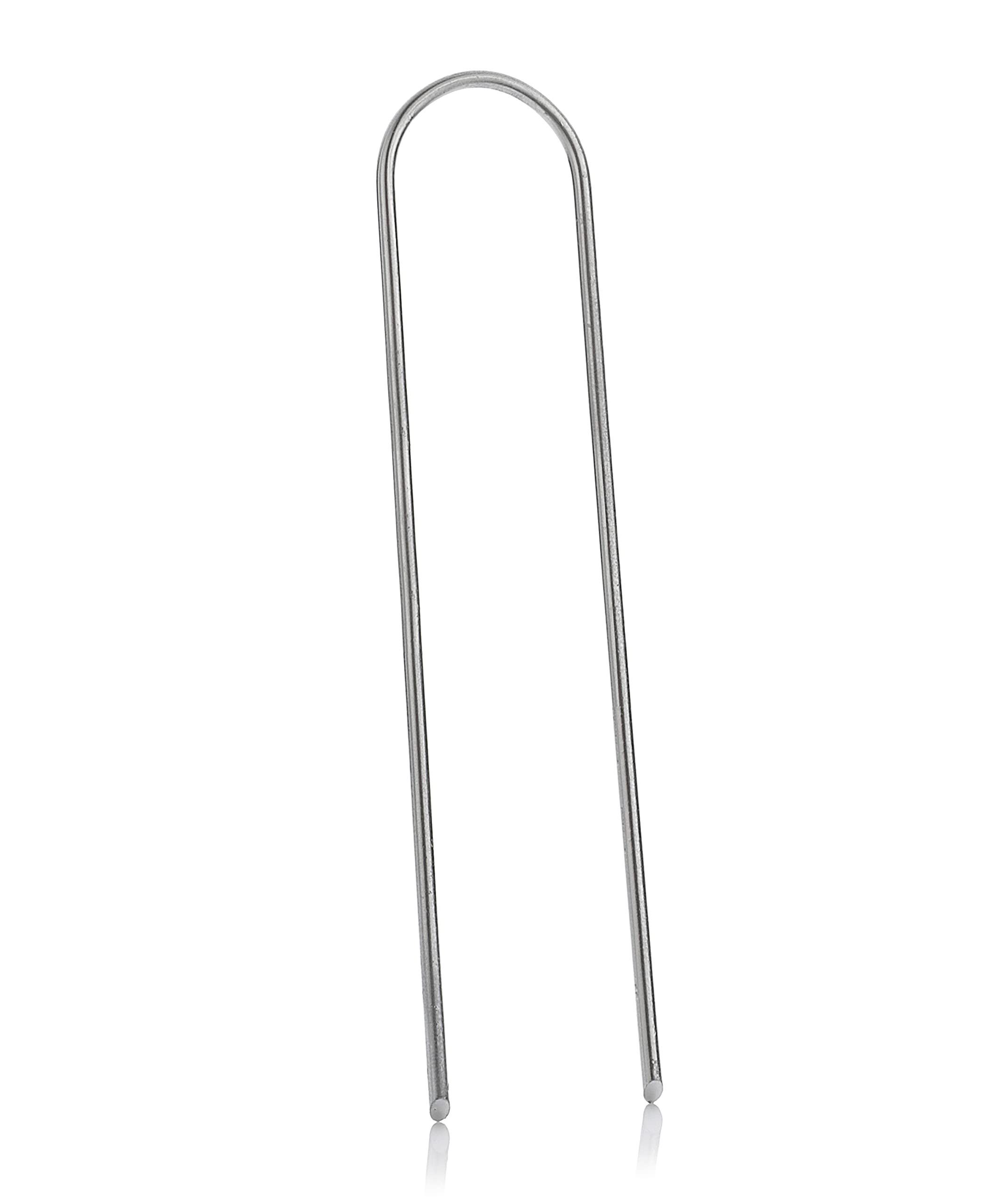 GardenMate 100 Grapas de sujeción GALVANIZADAS 150 mm largo 25 mm ancho de alambre de acero 2,9 mm