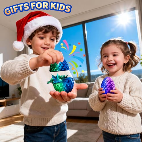 GYYCKTD 3D Printed Dragon Egg with Dragon, Articulated Dragon Toys for Kids by GYYCKTD - Used condition - Image 2