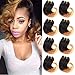 B-Fashion Unprocessed Virgin Brazilian Ombre Human Hair Bundles Cheap Two Tone Body Wave Bundles 8inch Short Curly Remy Hair Weaves Extensions Color 1B/27 30g/Piece 8Pcs/Package Total 240g