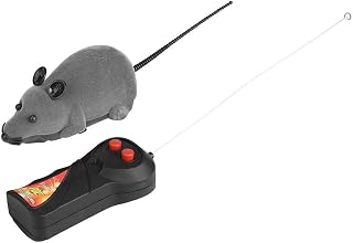 Remote Control Mouse Cat Toy, Funny Wireless Electronic Remote Control Rat Mouse Pet Toy for Cats Dogs Pets Kids Novelty Gift (Grey)