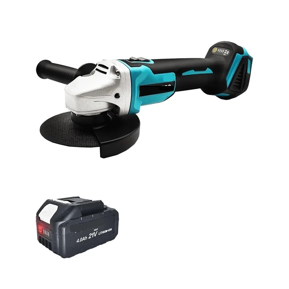 Ewsdsfs Battery Not Included 125Mm Cordless Brushless Electric Angle Grinder Rechargeable Cutter Polishing Grinding Tools Fit 18V Battery(No Battery)(Battery Not Included)