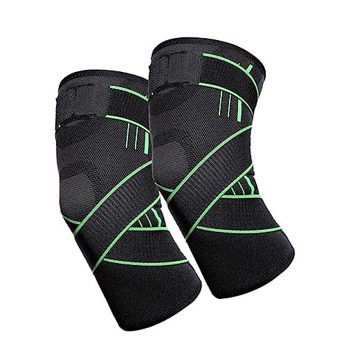 DOITOOL Men's Leg Brace Silicone Strip Pads Protective Sleeves for Acl Compression Sleeve for Sports (size s 2 Pcs)