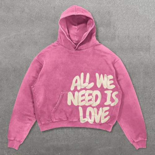 Unisex Y2K Colorful Sweatshirt Hip Hop Letter Print Oversize Hoodie Casual Baggy Harajuku Gothic Pullover Hoodie4