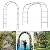 Thickened Tube Garden Arch Trellis - 4.6ft Wide x 7.9ft High or 7.6ft Wide x 6.4ft High - Trellis for Climbing Plants - Stable Garden Arbor, Wedding Arch Decorations, Birthday Party Decoration