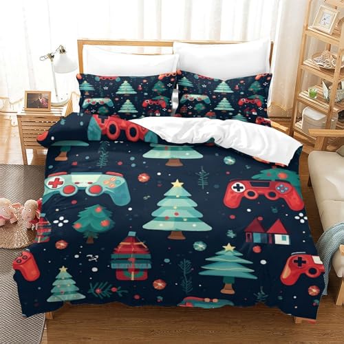 Linge de lit super king size en microfibre douce avec fermeture éclair invisible