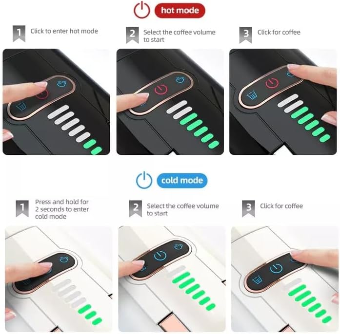 5-in-1 Multi-Capsule Espresso Machine – 20-Bar Pressure, Hot & Cold Options