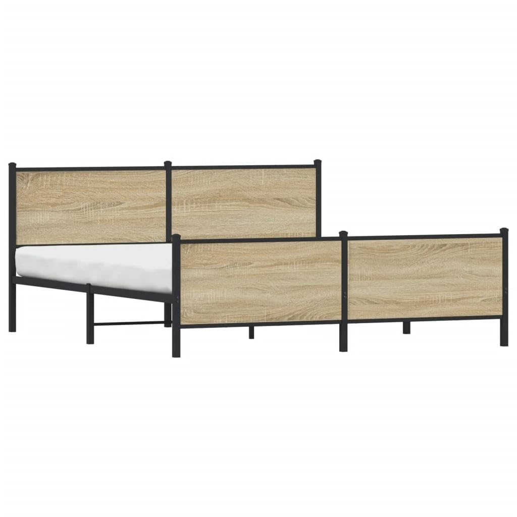 Metallo Rovere Sonoma Rinforzato Antiruggine Giroletto 180x200 cm