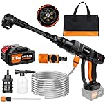 21V 45 Bar/652 PSI Cordless Pressure Washer, Portable Pressure Washer with 3.0Ah Battery,6-in-1 Adjustable Nozzle,16.4FT/5M Hose Pressure Cleaner for Car/Floor/Garden Cleaning & Watering