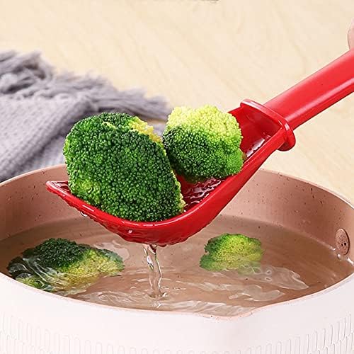 6 in1 Multifunctional Kitchen Cooking Spoon- Kitchen Gadgets Strainers for Egg Yolk Separator- Grater Masher (3Pcs Color Mixing)