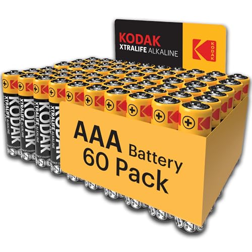 Kodak XtraLife Pile alcaline AAA (Lot de 60)