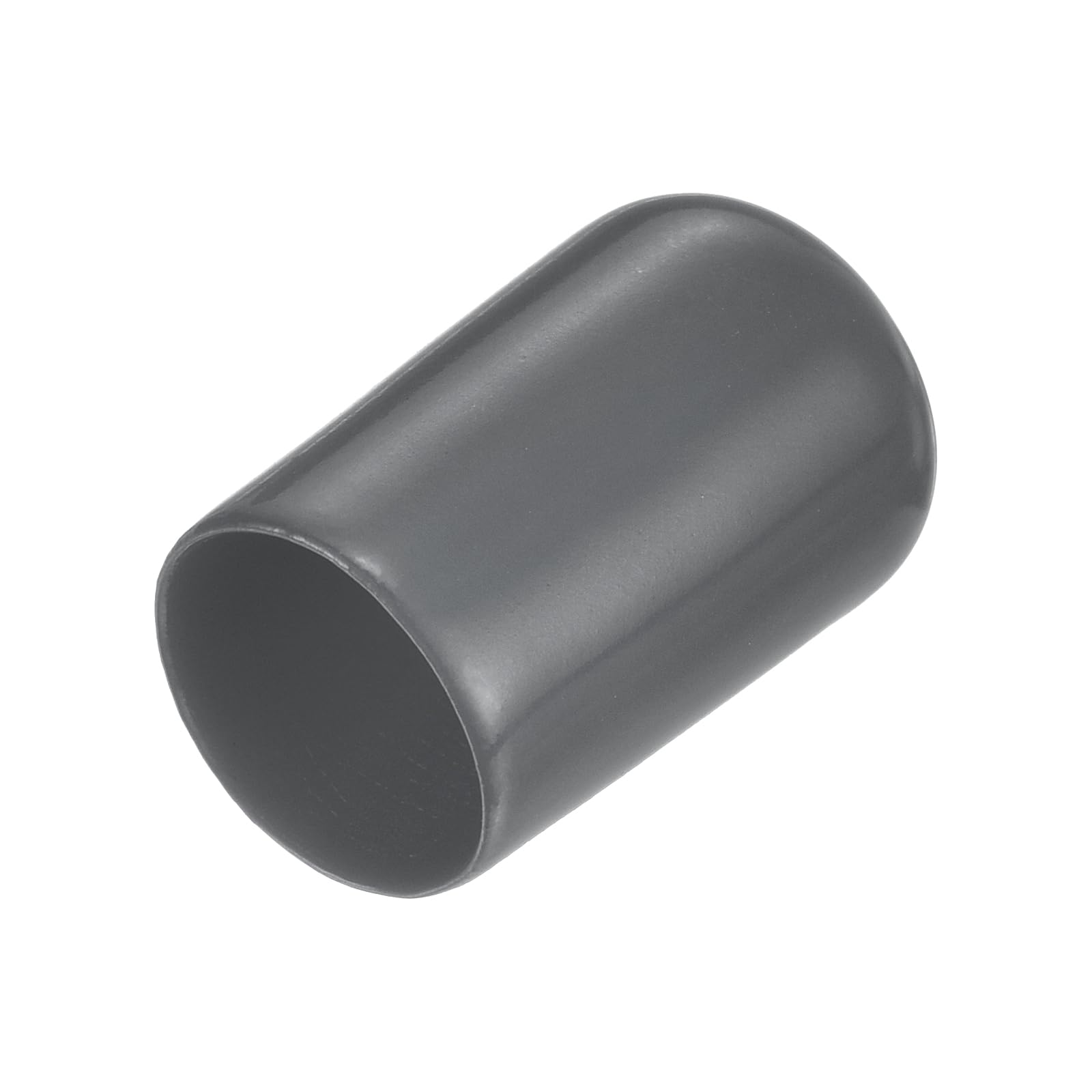 uxcell 20pcs Rubber End Caps 12.5mm(1/2 inch) ID Vinyl Round Tube Bolt Cap Cover Thread Protectors Dark Grey