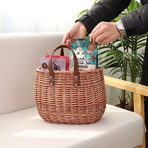 Bolso de paja tejido a mano para mujer YAHUAN miniatura 6