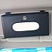 for Mercedes Benz Logo Car PU Leather Tissue Case Napkin Holder for Visor & Backseat,for Mercedes Benz（Black）