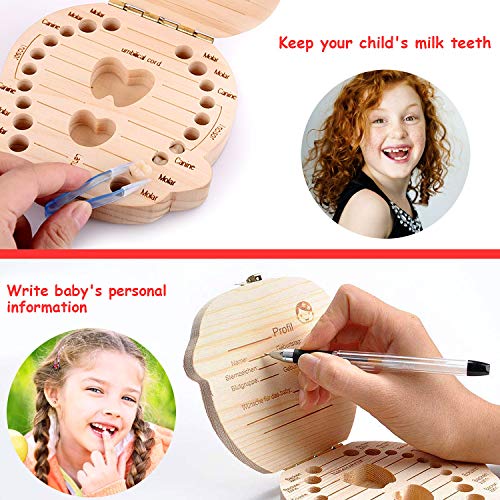 YISKY Scatola per denti da latte, scatola per