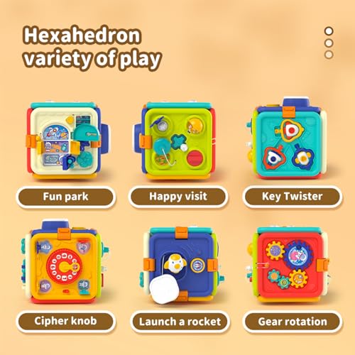 Image of Toys for 1 2 Year Old Boy Montessori Busy Board Educational Learning Toddler Toys One Year Old Boy and Girl Gifts