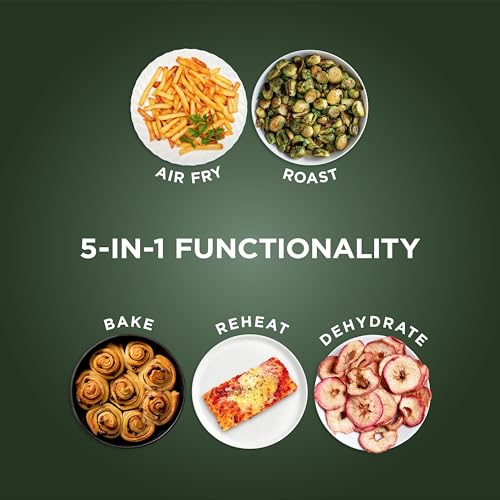 Image of Ninja Air Fryer Pro 5-in-1 | 5 QT Capacity, Air Fry, Bake, Roast, Reheat, and Dehydrate, Air Crisp Technology | Nonstick Basket & Crisper Plate | Sage | AF142GN