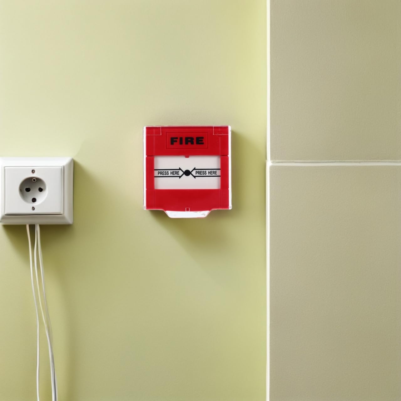 Housoutil Lot De 2 Boutons Alarme Incendie Manuels avec Réinitialisation Rapide Interrupteur d'urgence pour Système De Sécurité Maison Hôtel Bureau