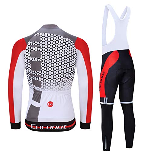 image for Coconut Ropamo Men's Cycling Clothing Sets Long Sleeve Cycling Jersey 