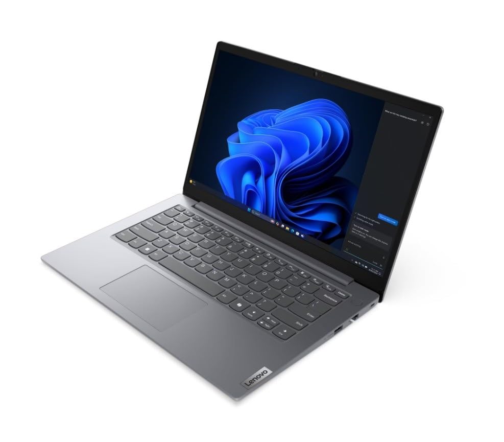 Image of Lenovo V14 G5 IRL 14 inch FHD Laptop | 13th Gen Intel Core Processor | 8GB DDR5 RAM | 512GB SSD | Windows 11 | Wi-Fi 6 | Thin & Lightweight Business Laptop | Luna Grey