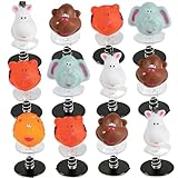 Fun Express Zoo Animal Pop Ups - Party Favor Toys - VBS Vacation Bible School Supplies/Decor - 12 Pieces