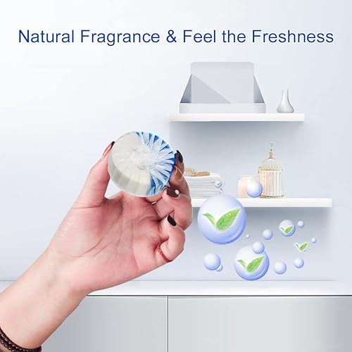 Miniatura 5 de KIISIISO Paquete de 40 limpiadores de inodoro, pastillas limpiadoras de inodoro de larga duración con tecnología de liberación sostenida contra