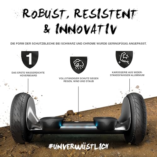 Wheelheels Hoverboard ‚Offroad Alpha‘ Chrom – 10″ Luftreifen - 2