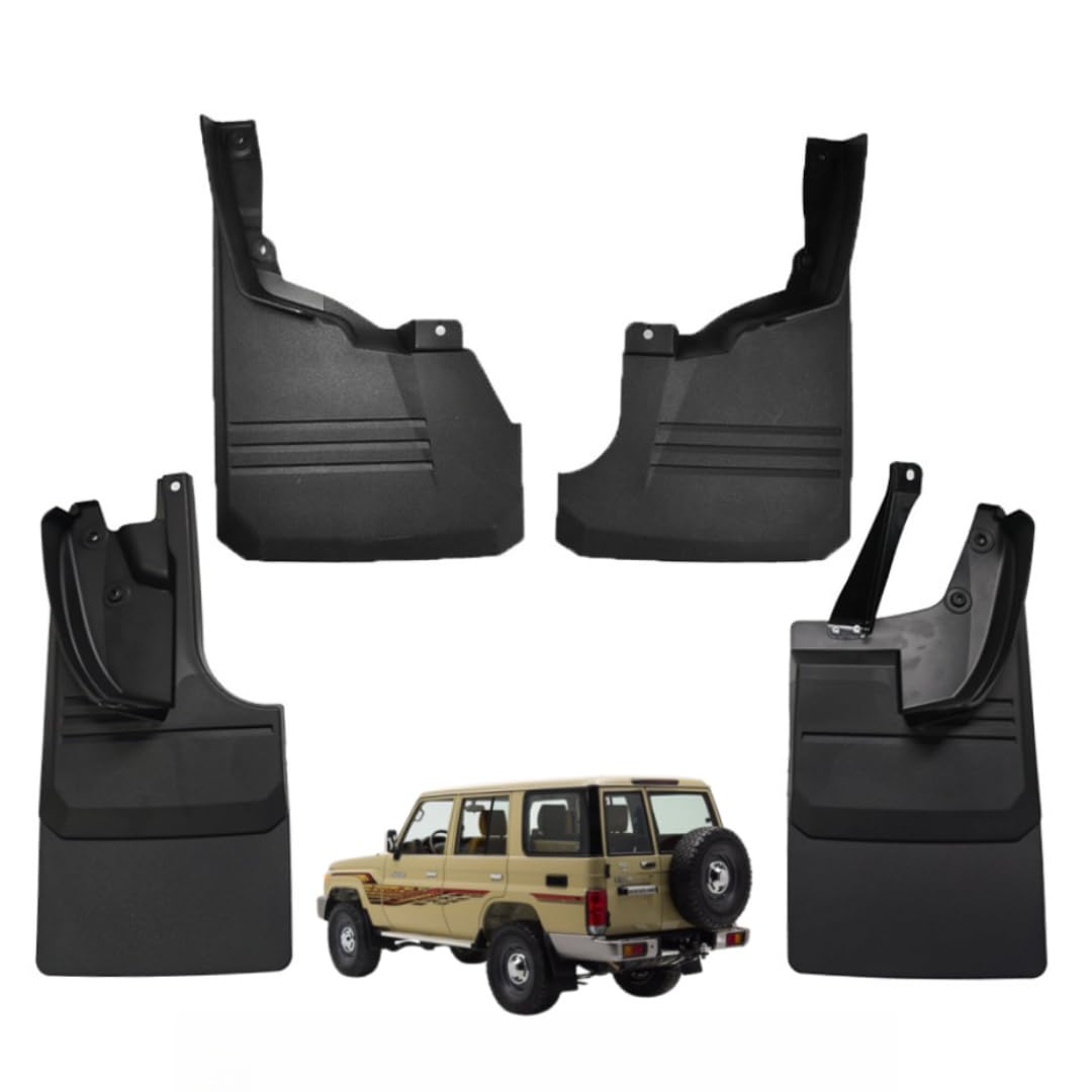 UDRFKDS Mud Flaps Splash Guards For Land Cruiser FJ76 Accessories Mudflap Fender Flares Front and Rear Mud Guard Set 4PCS