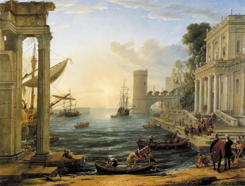 Toile Port maritime de Claude Lorrain une invitation au voyage intérieur