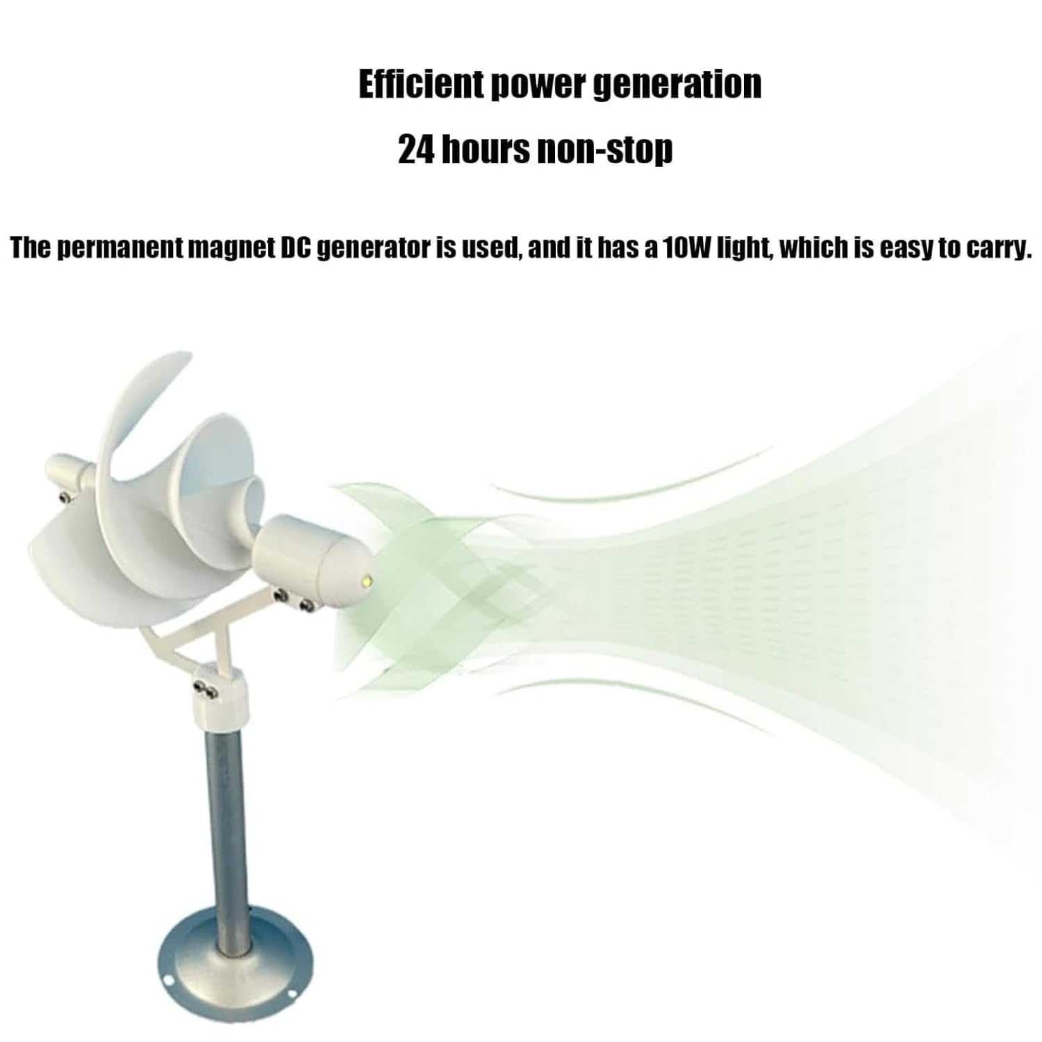 Micro generatore eolico a spirale, turbina eolica verticale a forma di rosa per generazione di elettricità da 1-12 V, generatore a magneti permanenti per insegnamento ed esperimenti scientifici