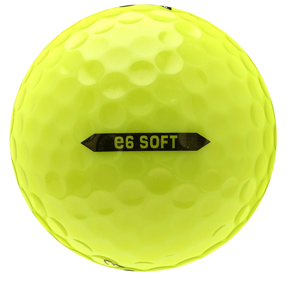 Balle Bridgestone Golf e6 Jaune Doux double douzaine compression réduite