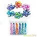 Bescon Mini Gemini Two Tone Polyhedral RPG Dice Set 10MM, Mini RPG Dice Set D4-D20 in Tube Packaging, Assorted Colored of 42pcs (7X6