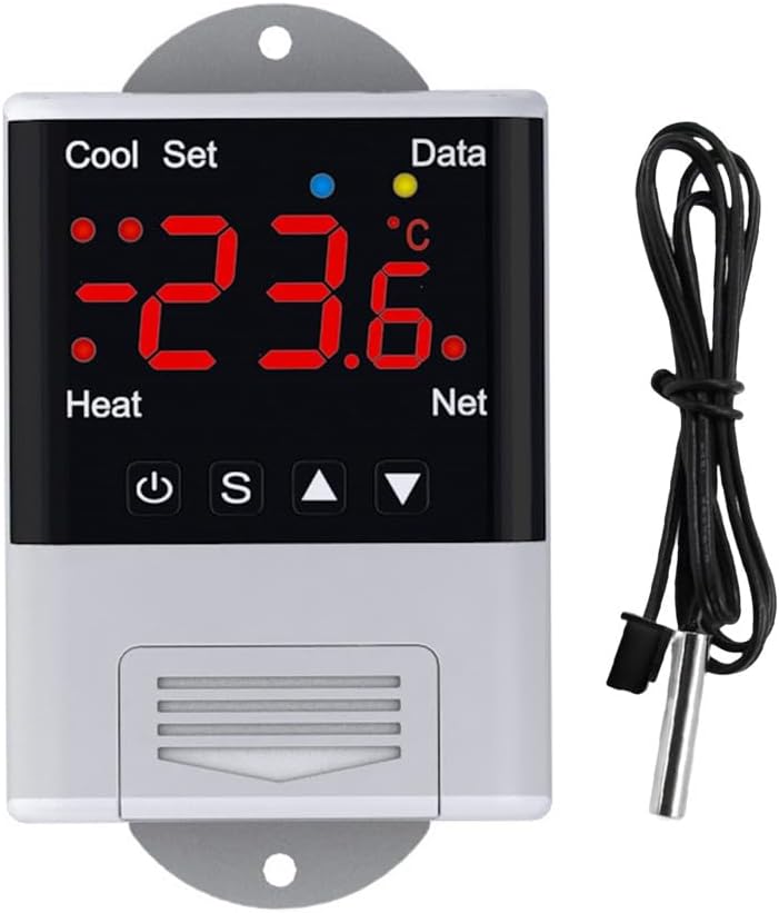 WIFI Aquarium Temperature Controller Tank Heater Thermostat Temperature Controller For Domestic Use, Fish Breeding, Greenhouse Planting 93 * 54 * 36mm(B)